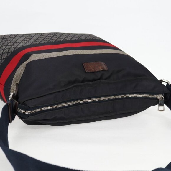Authentic GUCCI Shoulder Bag Nylon Navy Silver 270410 - Picture 13 of 16
